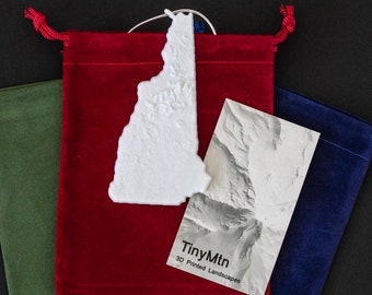 New Hampshire, Ornement de Noël imprimé en 3D