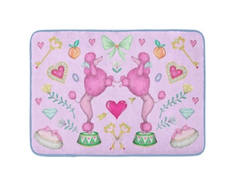 Pink Poodle Parlour Luxury Bath Mat