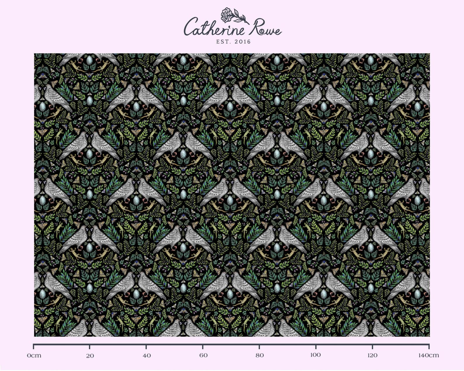 Halcyon Pattern Fabric - Etsy