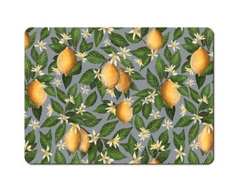 Lemon Pattern Wooden Placemats - Handmade to order in London