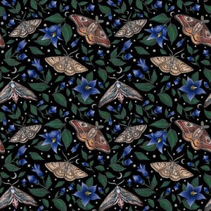 Whisper of Moths Pattern Wallpaper - Etsy