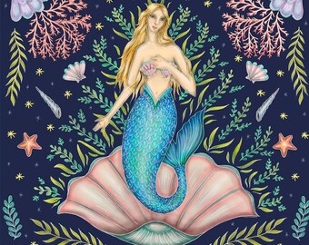 Serena Mermaid Fine Art Print