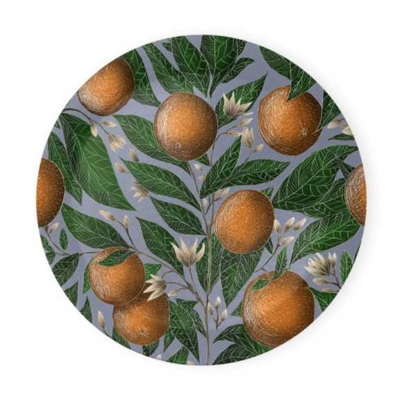 Orange Blossom Pattern Coaster Set of 4 Made to Order in London