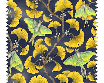 Luna Gingko Pattern Fabric