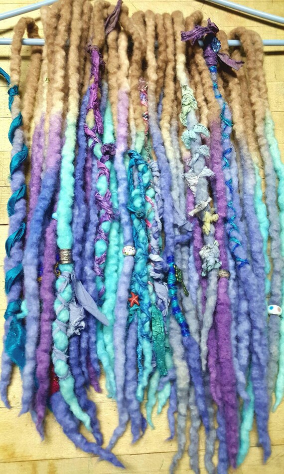 Items similar to Custom Wool Dreads Handmade Hair Extensions Wool