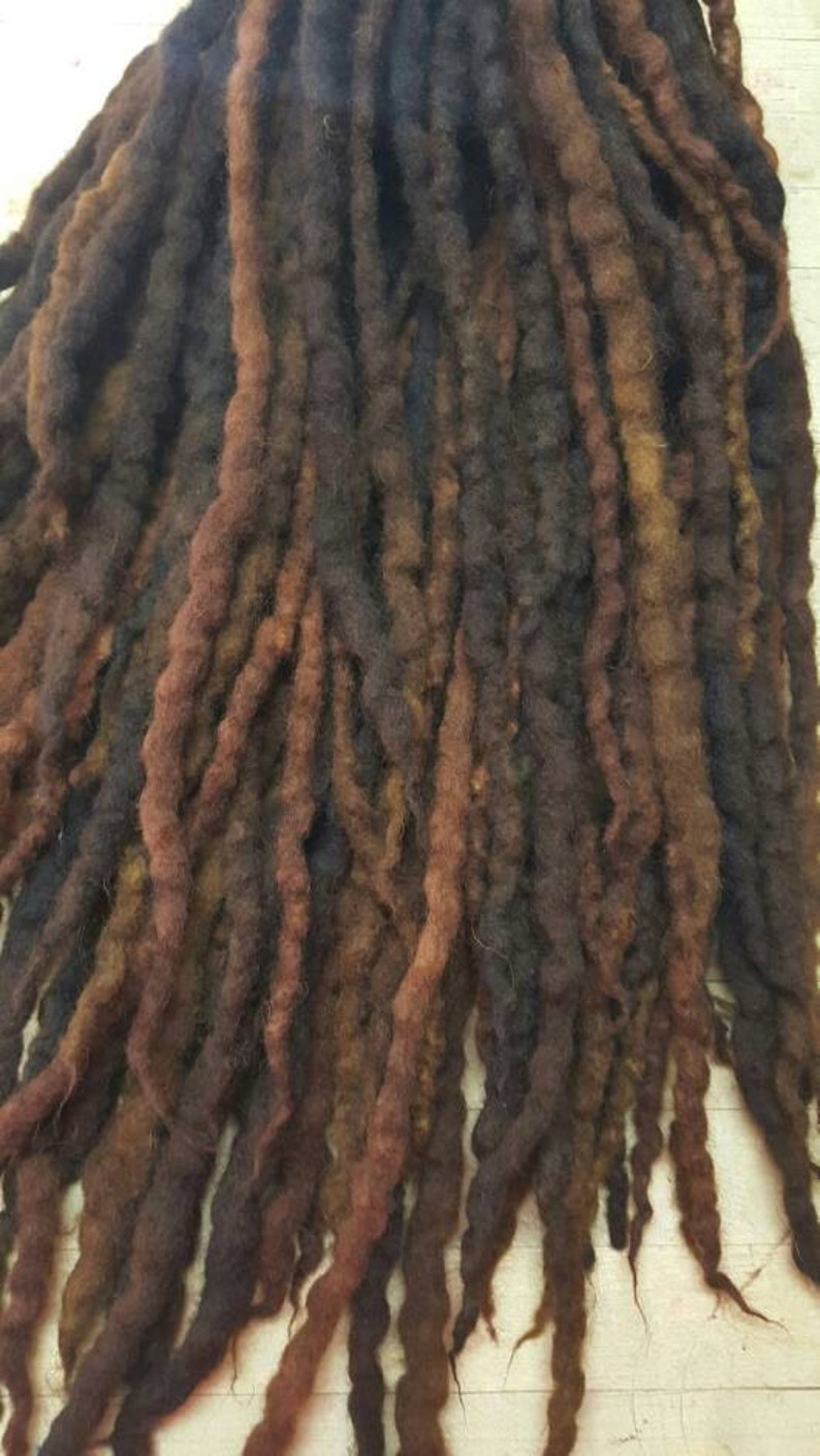 Custom Wool Dreads Handmade Hair Extensions Wool Dreads Ombre Etsy