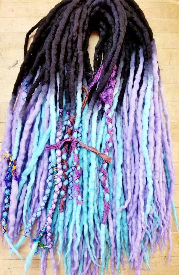 Wool Dreadlocks Custom Wool Dreads Handmade Hippie Dreads Hair Etsy