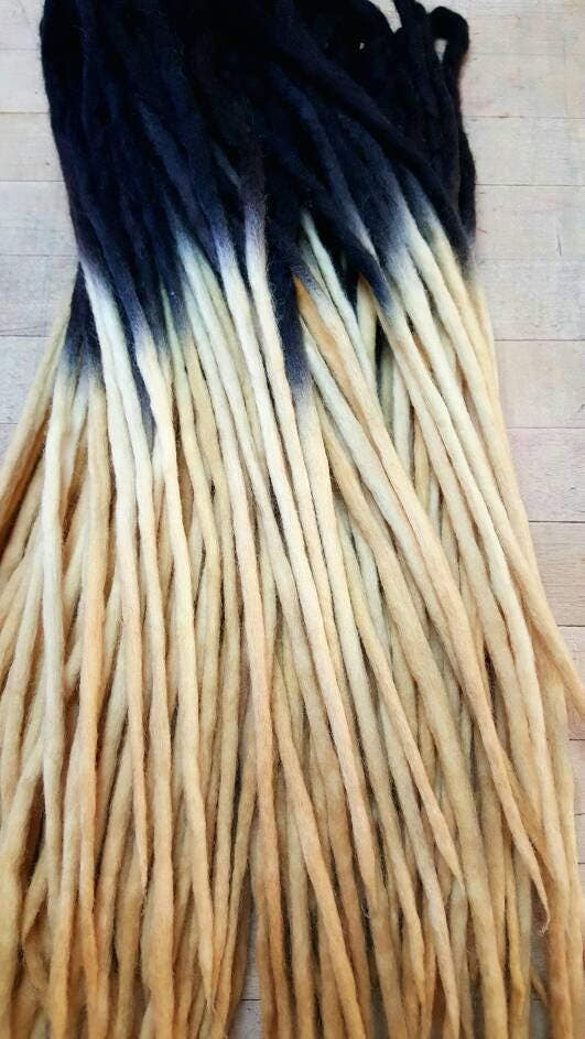 Wool Dreads Hair Extensions Wool Dreadlocks set of 60 Etsy