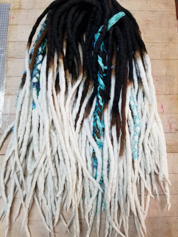 Wool Dreadlocks Custom Wool Dreads Hair Extensions Wool Etsy