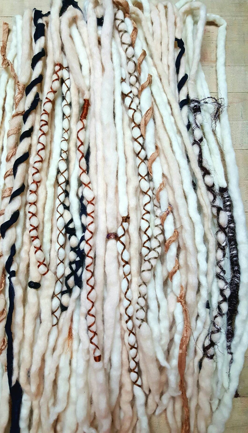 Wool Dreadlocks Custom Wool Dreads Handmade Hippie Dreads Hair Etsy