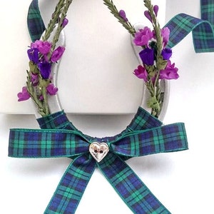 Black Watch Tartan Wedding Horseshoe