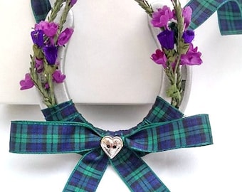 Black Watch Tartan Wedding Horseshoe