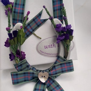 Flower of Scotland Tartan Wedding Horseshoe