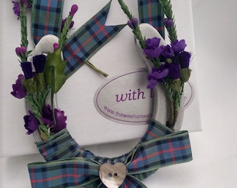 Flower of Scotland Tartan Wedding Horseshoe