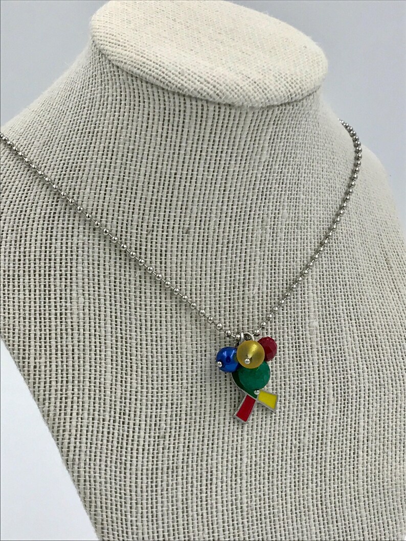 Autism Charm Necklace,autism ribbon necklace,autism jewelry,autism awareness jewelry,autism awareness ribbon,autism ribbon charm,autism