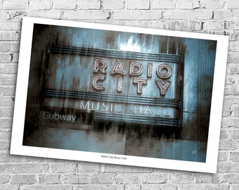 Radio City Music Hall Limited Edition 18x12