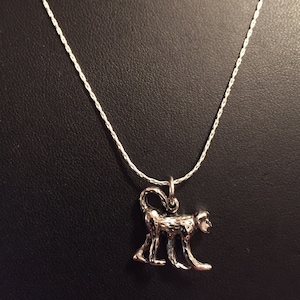 Silver Monkey Necklace