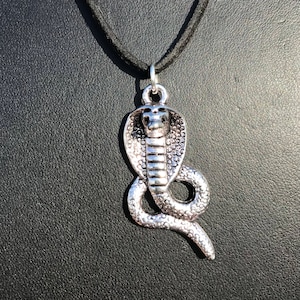 Silver Cobra Snake Necklace