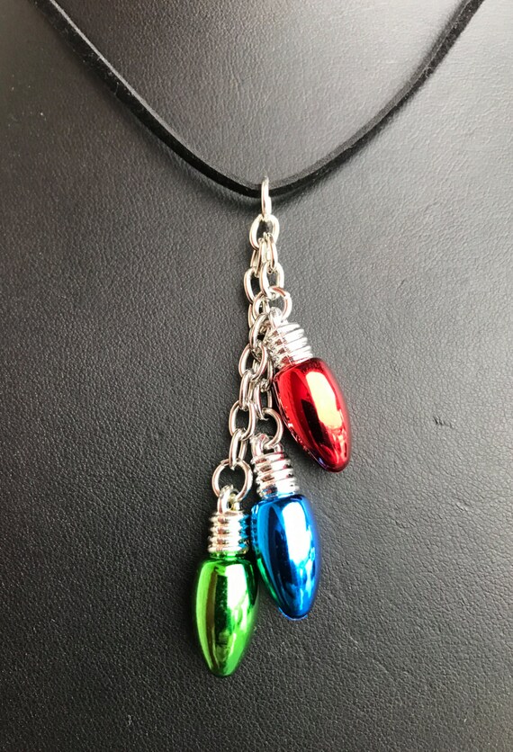 Christmas Lights Necklace | Etsy