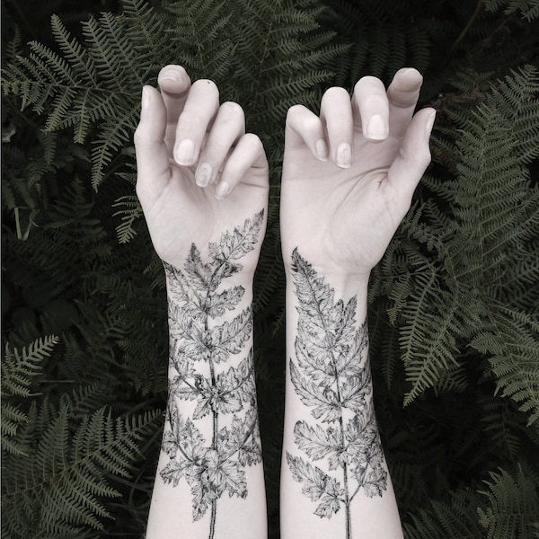 Kit de tatuaje temporal de fern & crystal - NATURE GIRL From the Forest