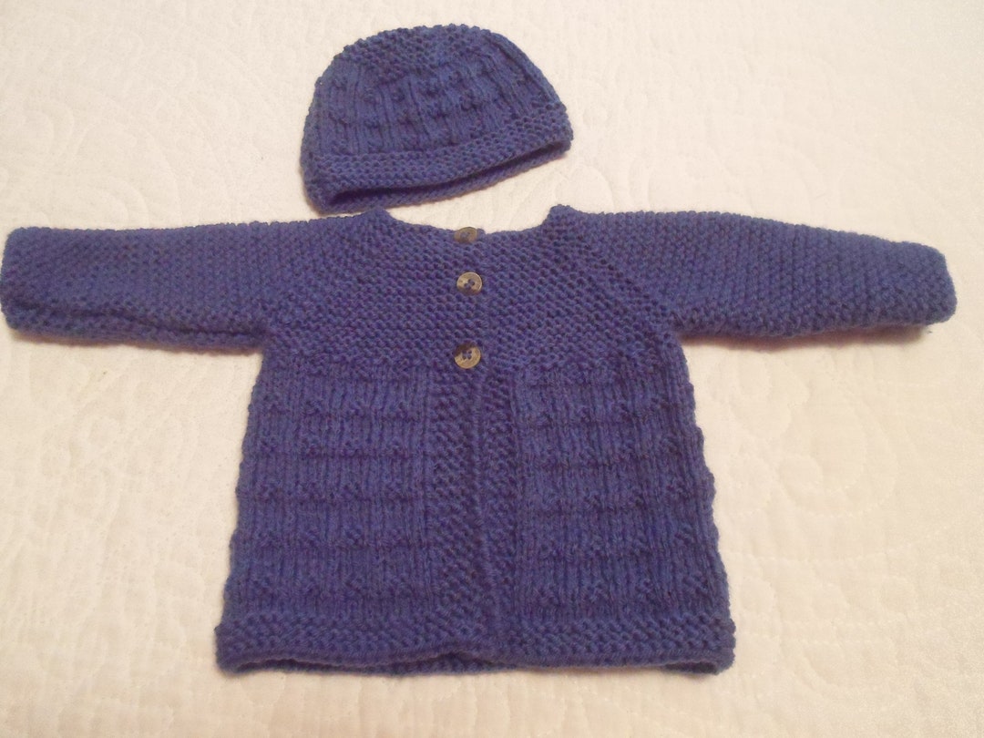 Unisex Newborn Sweater & Hat Set Ready to Ship - Etsy