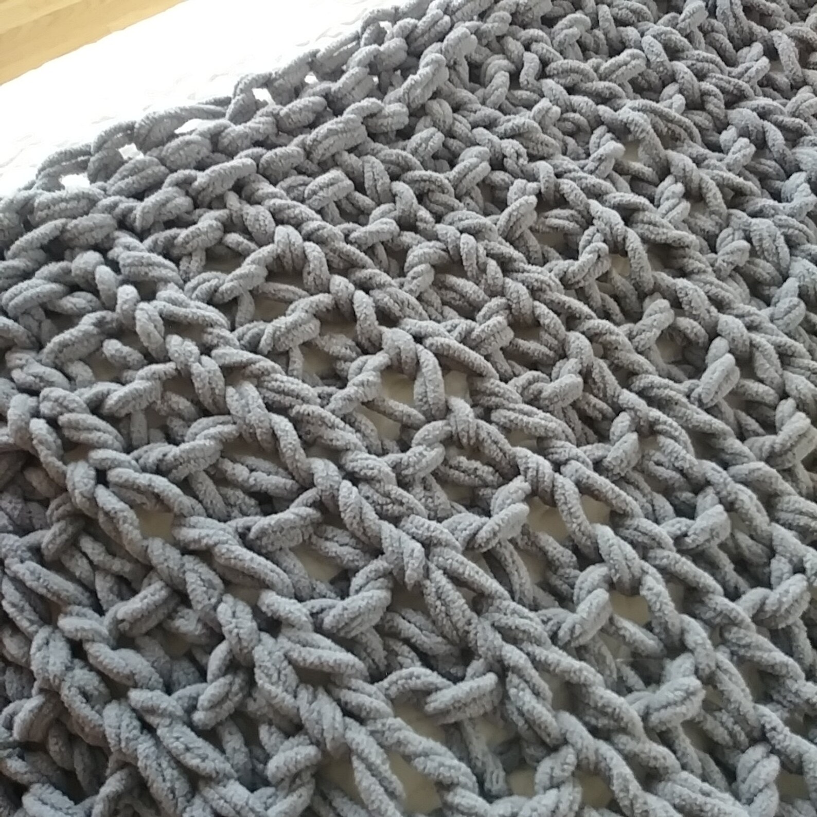 Hand Knit Extra Chunky Blanket Ready to Ship Etsy