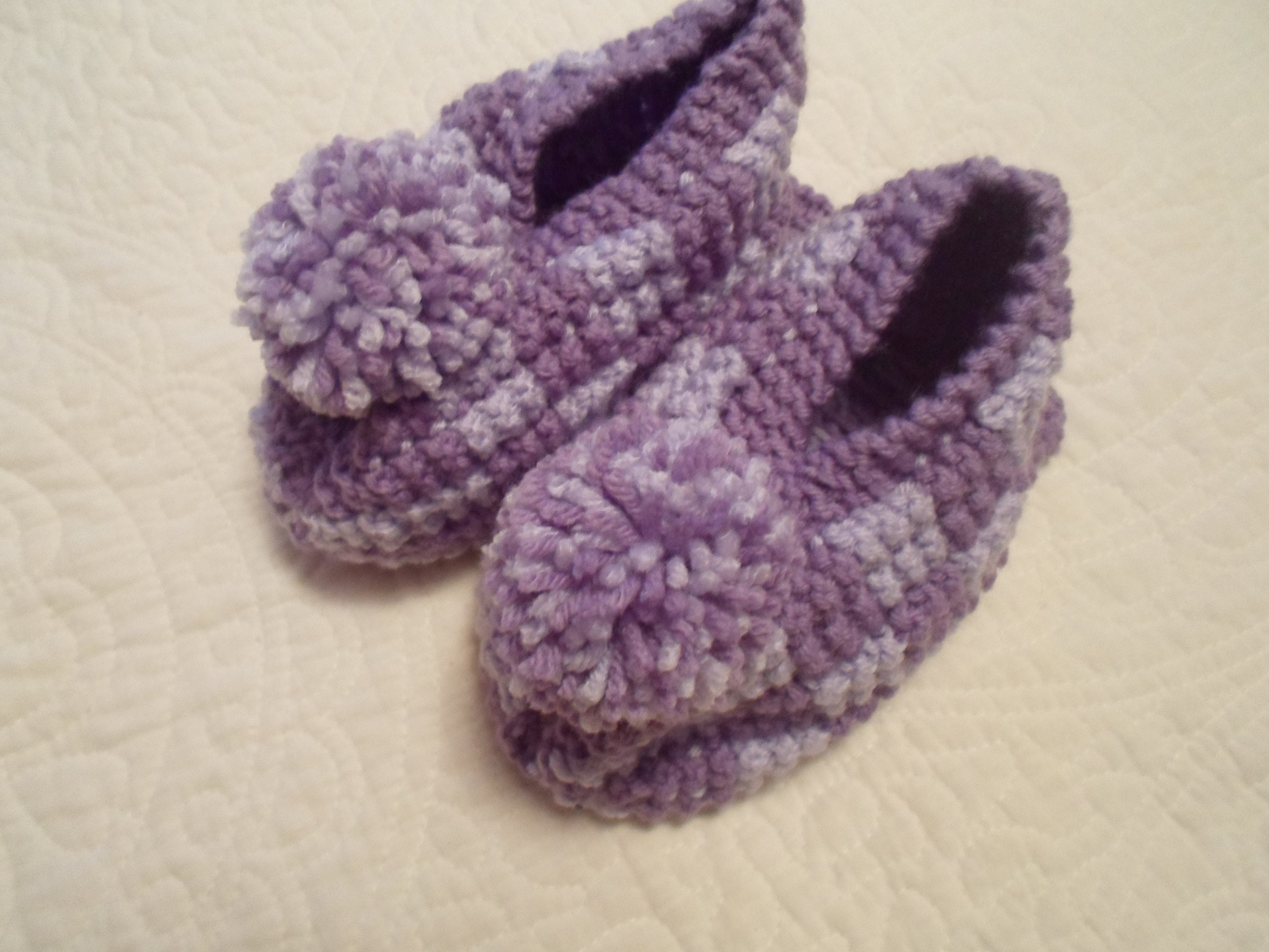 Hand Knit Slippers Made to Order Etsy