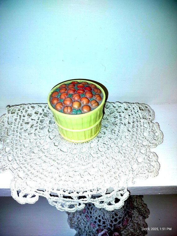 Vintage Avon Pretty Peach Sachet - Empty Decor Basket