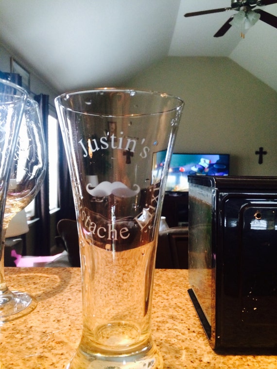 Items similar to Personalized, Etched beer flute on Etsy