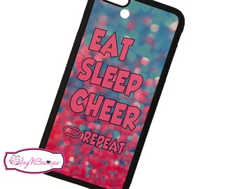 Handytasche Cheerleader glitzer Aufdruck versch Farben Just Cheer Iphone Samsung