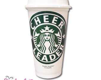 Starbucks Coffee Cup - Cheer Gift - Cheerleader Gift - MVC Award - Spirit Award