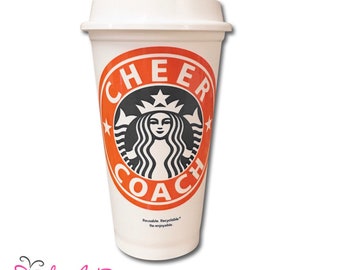 Starbucks Coffee Cup - Cheer Gift - Cheer Coach Gift