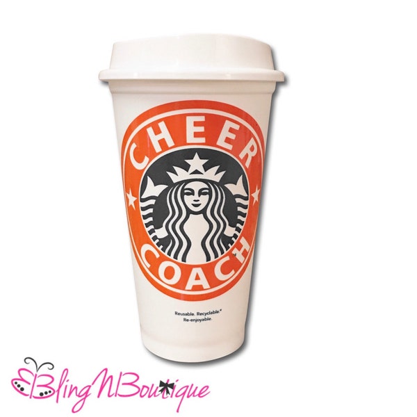 Starbucks Coffee Cup - Cheer Gift - Cheer Coach Gift