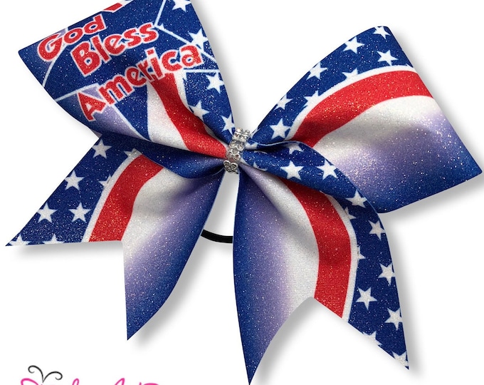 4th of july cheer bows