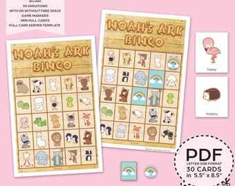 Noah's Ark Bingo Game Kit–Printable PDF Download