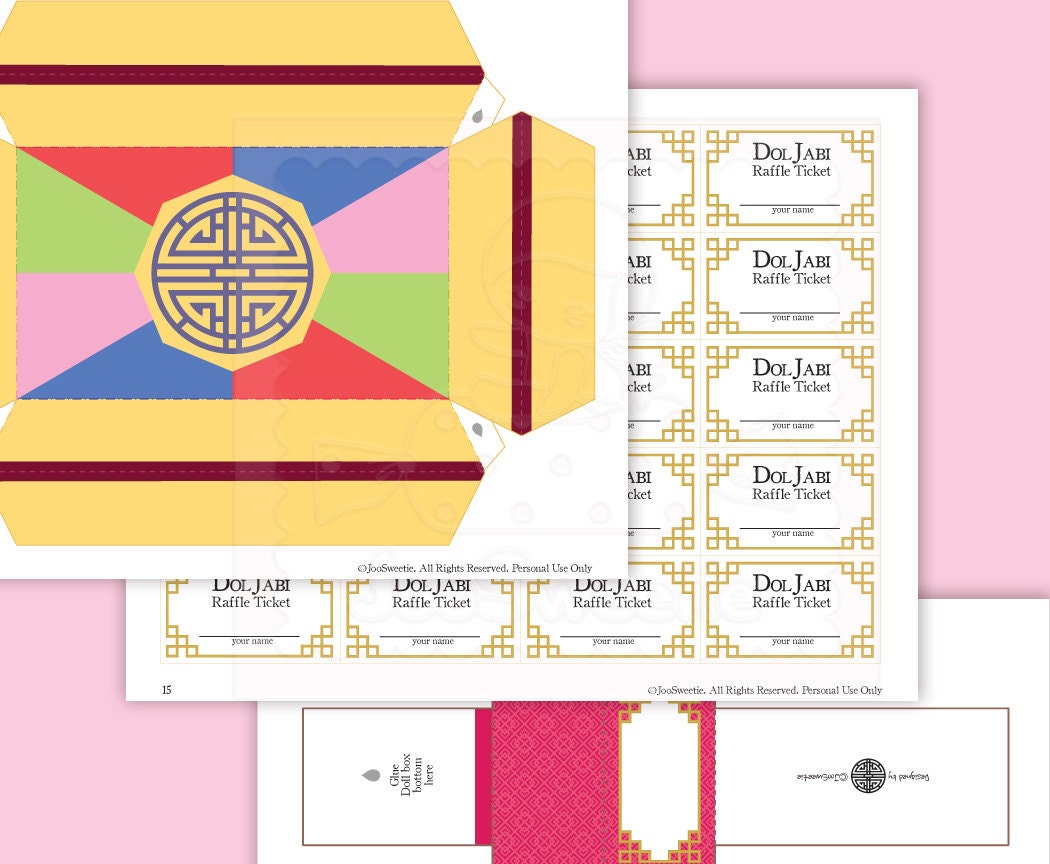 Korean Girl Doljabi Kit Printable PDF Download | Etsy