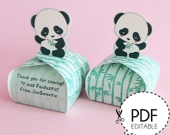 Korean Girl Mini Favor Box printable PDF Download | Etsy