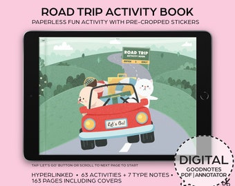 Road Trip Digital Activity Book | Goodnotes Book | Notability Book–Goodnotes and PDF Download