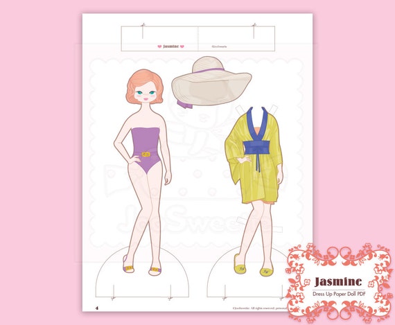 jasmine paper doll