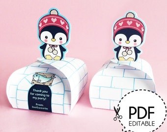 Korean Girl Mini Favor Box printable PDF Download | Etsy