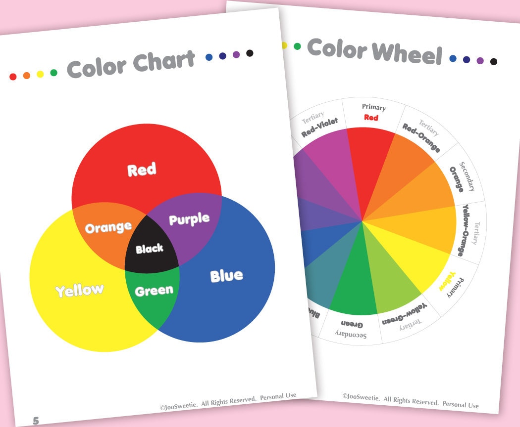 Color and Shape Flash Cards-printable PDF Download - Etsy