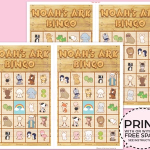 Noah's Ark Bingo Game KitPrintable PDF Download image 3