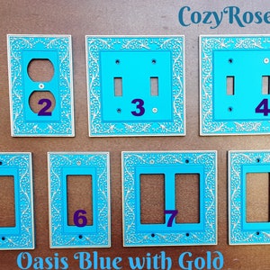 Brass Budding Vines Light Switch Plate: Art Deco Rocker Cover