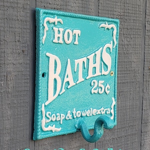 Cast Iron Bath Towel Hook: Rustic Wall Hanger