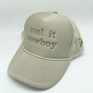 Cool It Cowboy Khaki Trucker Hat