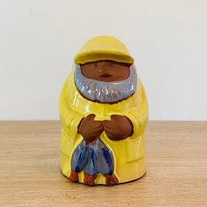 Vintage Ceramic Fisherman Figure by Jie Gantofta Sweden