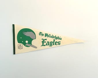 Vintage 1970s Philadelphia Eagles Full Size NFL Pennant - As Is Condition