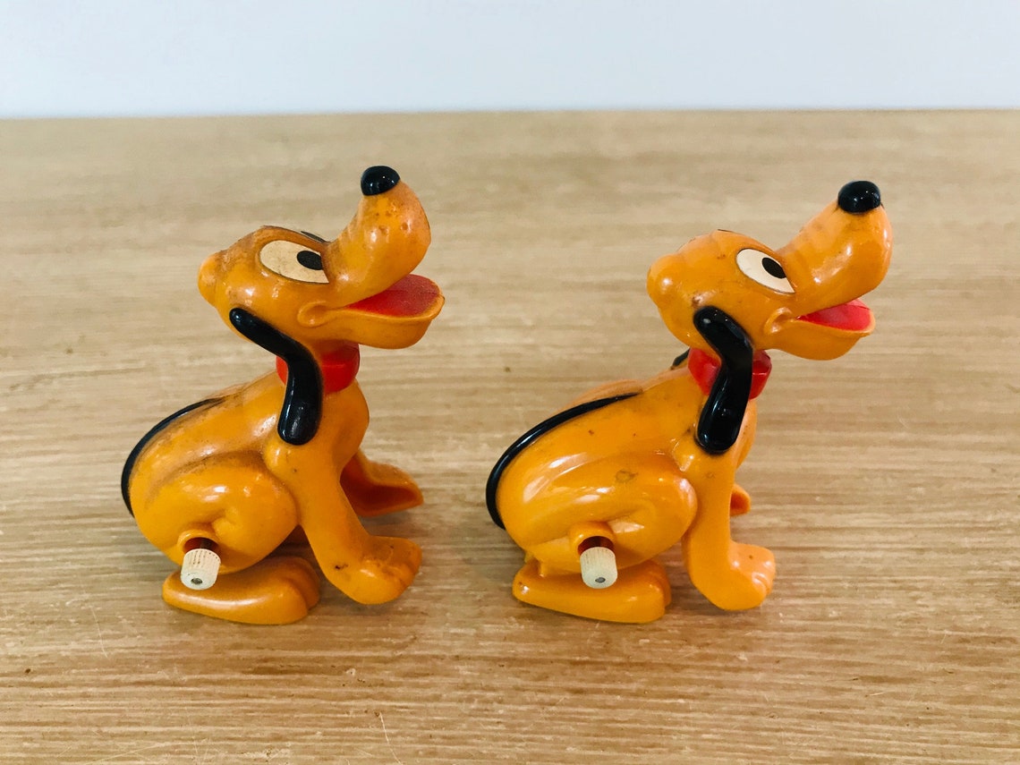Vintage Wind up Toy Pluto Dog Disney by Tomy Taiwan Circa 1977 Etsy