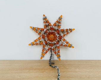 Vintage Christmas Star Tree Topper - Made in Italy