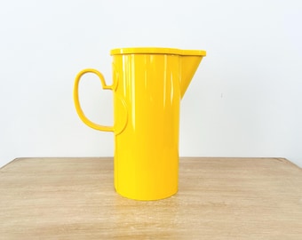 Vintage Mid Century Modern Yellow 2 Quart Dansk Gourmet Designs Pitcher with Lid